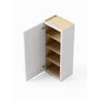 18-in x 12-in x 42-in Ready To Assemble Shaker Single Door Wall Cabinet, White, W1842-RTA-FR01-WH