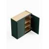 39-in x 12-in x 30-in Ready To Assemble Slim Shaker Double Door Wall Cabinet, Green, W3930-RTA-FR02-GR