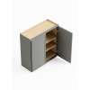 39-in x 12-in x 30-in Ready To Assemble Slim Shaker Double Door Wall Cabinet, Light Grey, W3930-RTA-FR02-LG