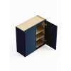 39-in x 12-in x 30-in Ready To Assemble Slim Shaker Double Door Wall Cabinet, Navy Blue, W3930-RTA-FR02-NB