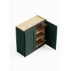 24-in x 12-in x 30-in Ready To Assemble Shaker Double Door Wall Cabinet, Green, W2430-RTA-FR01-GR