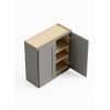 24-in x 12-in x 30-in Ready To Assemble Shaker Double Door Wall Cabinet, Light Grey, W2430-RTA-FR01-LG