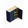 24-in x 12-in x 30-in Ready To Assemble Shaker Double Door Wall Cabinet, Navy Blue, W2430-RTA-FR01-NB