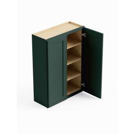 36-in x 12-in x 42-in Ready To Assemble Shaker Double Door Wall Cabinet, Green, W3642-RTA-FR01-GR