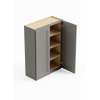 36-in x 12-in x 42-in Ready To Assemble Shaker Double Door Wall Cabinet, Light Grey, W3642-RTA-FR01-LG