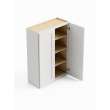 36-in x 12-in x 42-in Ready To Assemble Shaker Double Door Wall Cabinet, White, W3642-RTA-FR01-WH