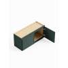 33-in x 12-in x 15-in Ready To Assemble Slim Shaker Wall Cabinet, Green, W3315-RTA-FR02-GR