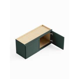 33-in x 12-in x 15-in Ready To Assemble Slim Shaker Wall Cabinet, Green, W3315-RTA-FR02-GR