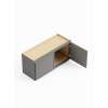 33-in x 12-in x 15-in Ready To Assemble Slim Shaker Wall Cabinet, Light Grey, W3315-RTA-FR02-LG