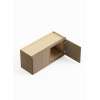 33-in x 12-in x 15-in Ready To Assemble Slim Shaker Wall Cabinet, Tan Wood, W3315-RTA-FR02-TW