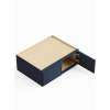 33-in x 24-in x 18-in Ready To Assemble Slim Shaker Refrigerator Wall Cabinet, Navy Blue, W331824-RTA-FR02-NB
