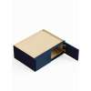 33-in x 24-in x 12-in Ready To Assemble Shaker Refrigerator Wall Cabinet, Navy Blue, W331224-RTA-FR01-NB