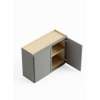 24-in x 12-in x 24-in Ready To Assemble Slim Shaker Wall Cabinet, Light Grey, W2424-RTA-FR02-LG