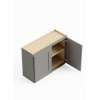 27-in x 12-in x 24-in Ready To Assemble Shaker Wall Cabinet, Light Grey, W2724-RTA-FR01-LG
