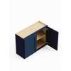 27-in x 12-in x 24-in Ready To Assemble Shaker Wall Cabinet, Navy Blue, W2724-RTA-FR01-NB
