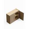 27-in x 12-in x 24-in Ready To Assemble Shaker Wall Cabinet, Tan Wood, W2724-RTA-FR01-TW