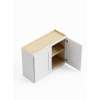 27-in x 12-in x 24-in Ready To Assemble Shaker Wall Cabinet, White, W2724-RTA-FR01-WH