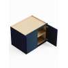 36-in x 24-in x 24-in Ready To Assemble Slim Shaker Refrigerator Wall Cabinet, Navy Blue, W362424-RTA-FR02-NB