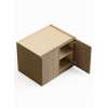 36-in x 24-in x 24-in Ready To Assemble Slim Shaker Refrigerator Wall Cabinet, Tan Wood, W362424-RTA-FR02-TW