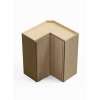 24-in x 12-in x 30-in Ready To Assemble Slim Shaker Easy Reach Wall Cabinet, Tan Wood, WER2430-RTA-FR02-TW