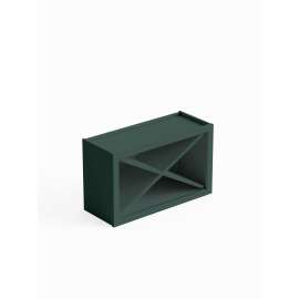 30-in x 12-in x 18-in Ready To Assemble Wine Storage Wall Cabinet, Green, WXR3018-RTA-FR01-GR