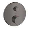 Axor Starck Thermostatic Trim With Volume Control In Brushed Black Chrome, 10700341