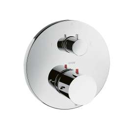 Axor Starck Thermostatic Trim With Volume Control And Diverter In Chrome, 10720001