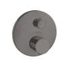 Axor Starck Thermostatic Trim With Volume Control And Diverter In Brushed Black Chrome, 10720341