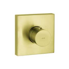 Axor Showersolutions Thermostatic Trim 5" X 5" In Brushed Gold Optic, 10755251