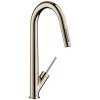 Axor Starck Higharc Kitchen Faucet 2-Spray Pull-Down, 1.75 Gpm In Polished Nickel, 10821831