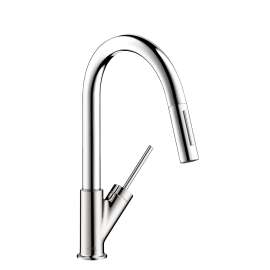 Axor Starck Prep Kitchen Faucet 2-Spray Pull-Down, 1.75 Gpm In Chrome, 10824001