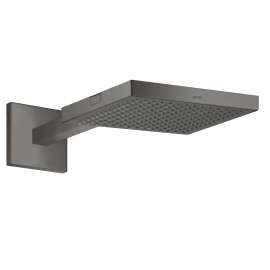 Axor Showersolutions Showerhead 240 1-Jet With Showerarm Trim, 2.5 Gpm In Brushed Black Chrome, 10925341