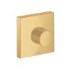 Axor Showersolutions Diverter Trim Trio/Quattro 5" X 5" In Brushed Gold Optic, 10932251