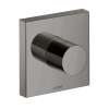 Axor Showersolutions Diverter Trim Trio/Quattro 5" X 5" In Polished Black Chrome, 10932331