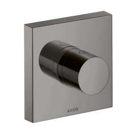 Axor Showersolutions Diverter Trim Trio/Quattro 5" X 5" In Polished Black Chrome, 10932331