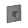 Axor Showersolutions Diverter Trim Trio/Quattro 5" X 5" In Brushed Black Chrome, 10932341