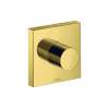 Axor Showersolutions Diverter Trim Trio/Quattro 5" X 5" In Polished Gold Optic, 10932991
