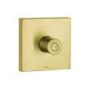Axor Showersolutions Volume Control Trim 5" X 5" In Brushed Gold Optic, 10972251