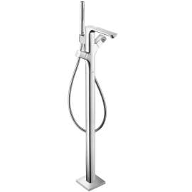 Axor Urquiola Thermostatic Freestanding Tub Filler Trim With 1.75 Gpm Handshower In Chrome, 11423001