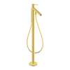 Axor Starck Freestanding Tub Filler Trim With 1.75 Gpm Handshower In Brushed Gold Optic, 12456251