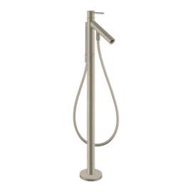 Axor Starck Freestanding Tub Filler Trim With 1.75 Gpm Handshower In Brushed Nickel, 12456821