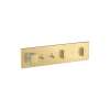 Axor Showercomposition Thermostatic Module Trim For 2 Functions In Brushed Gold Optic, 12571251