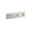 Axor Showercomposition Thermostatic Module Trim For 2 Functions In Brushed Nickel, 12571821