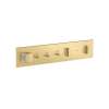 Axor Showercomposition Thermostatic Module Trim For 3 Functions In Brushed Gold Optic, 12572251