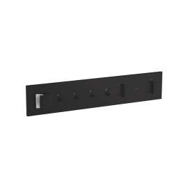 Axor Showercomposition Thermostatic Module Trim For 4 Functions In Matte Black, 12573671