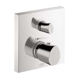 Axor Starck Organic Thermostatic Trim With Volume Control And Diverter In Chrome, 12716001