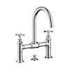 Axor Montreux 2-Handle Faucet 220 With Cross Handles And Pop-Up Drain, 1.2 Gpm In Chrome, 16510001