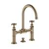 Axor Montreux 2-Handle Faucet 220 With Cross Handles And Pop-Up Drain, 1.2 Gpm In Brushed Nickel, 16510821