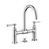 Axor Montreux 2-Handle Faucet 220 With Lever Handles And Pop-Up Drain, 1.2 Gpm In Chrome, 16511001