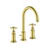 Axor Montreux Widespread Faucet 180 With Cross Handles And Pop-Up Drain, 1.2 Gpm In Brushed Gold Optic, 16513251